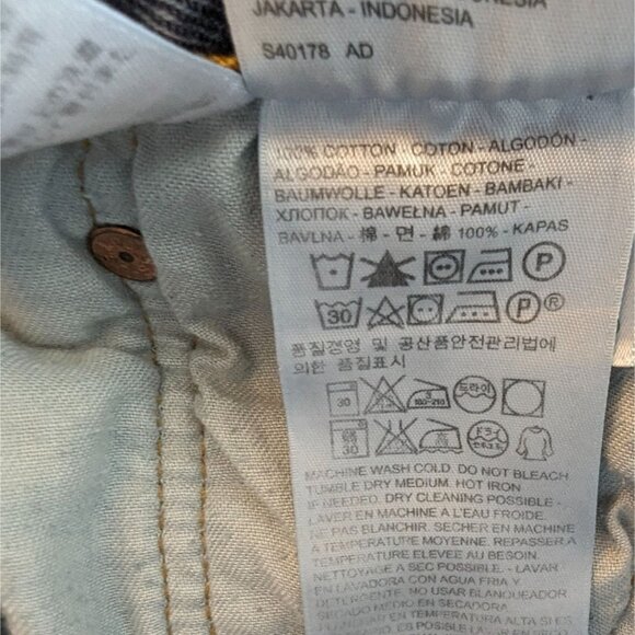 LEVIS 501 Button Fly distressed pockets‎ Mens Jeans sz 36 32 - Picture 10 of 16